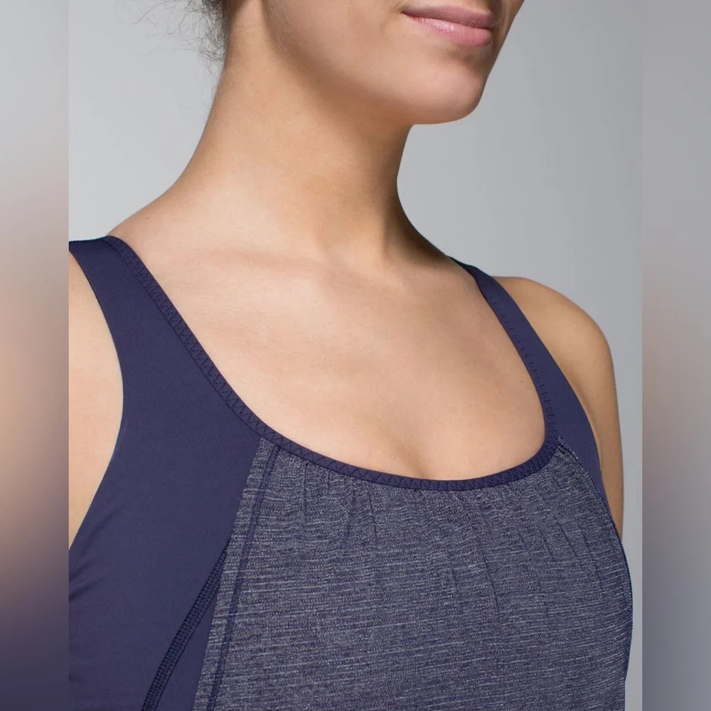 lululemon athletica Deep Blue Tank Top Size: 6